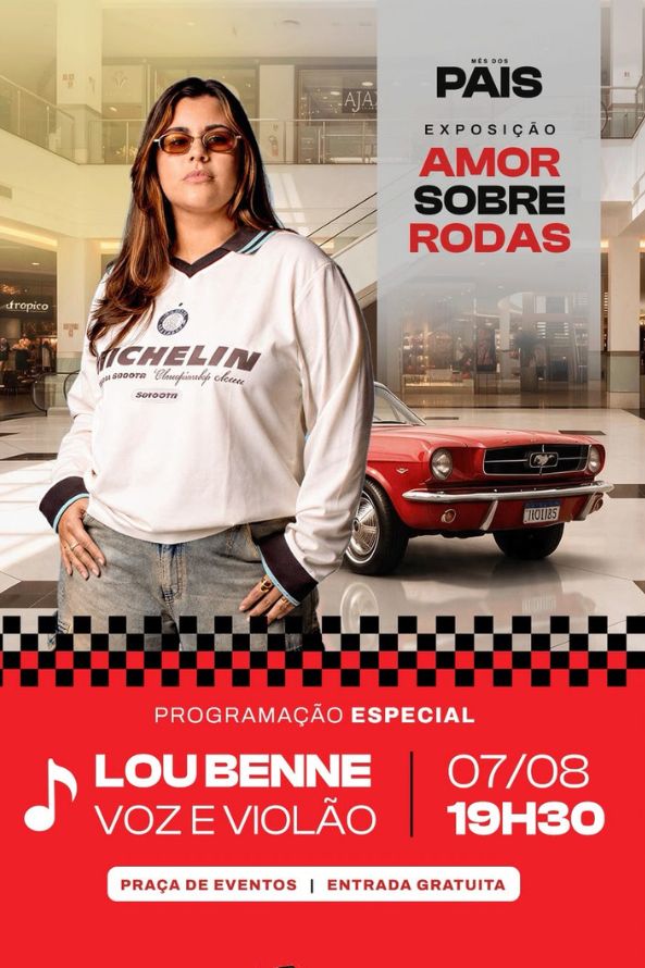 LOU BENNE - EXPOSIÇÃO AMOR SOBRE RODAS no Canoas Shopping