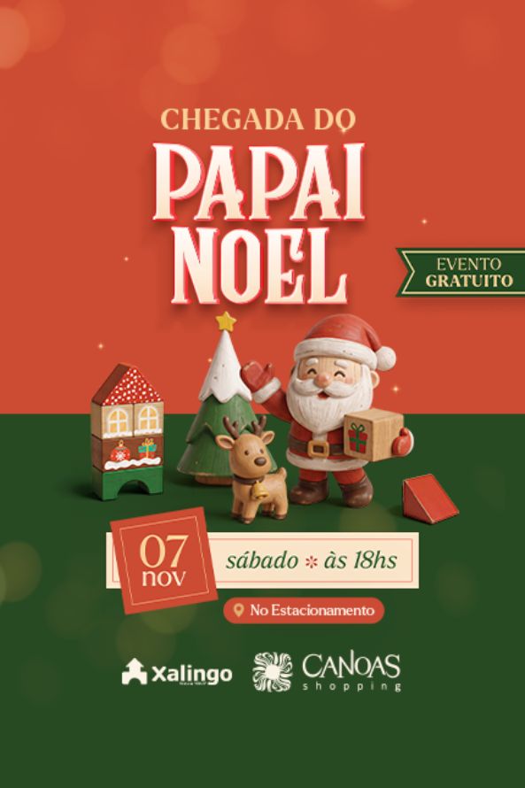 Chegada do Papai Noel no Canoas Shopping